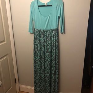 Pink Blush Maternity Large Maxi Dress